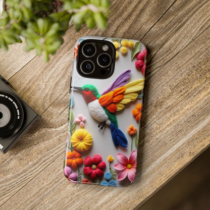 Elegant Hummingbird with Floral Mosaic Design | Nature's Artistic Vibes | Pixel 8 pro