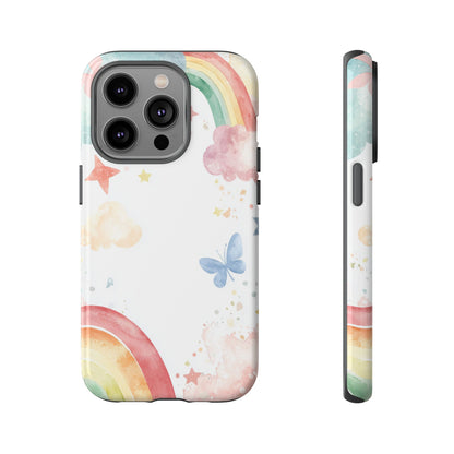 Dreamy Skies & Rainbows Watercolor Phone Case for iPhone, google Pixel & Samsung