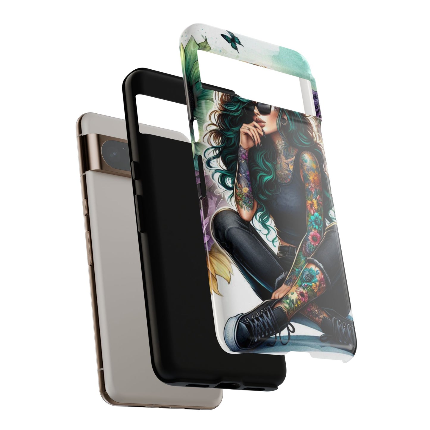 Urban Wildflower – Edgy Tattooed Beauty Mobile Cover