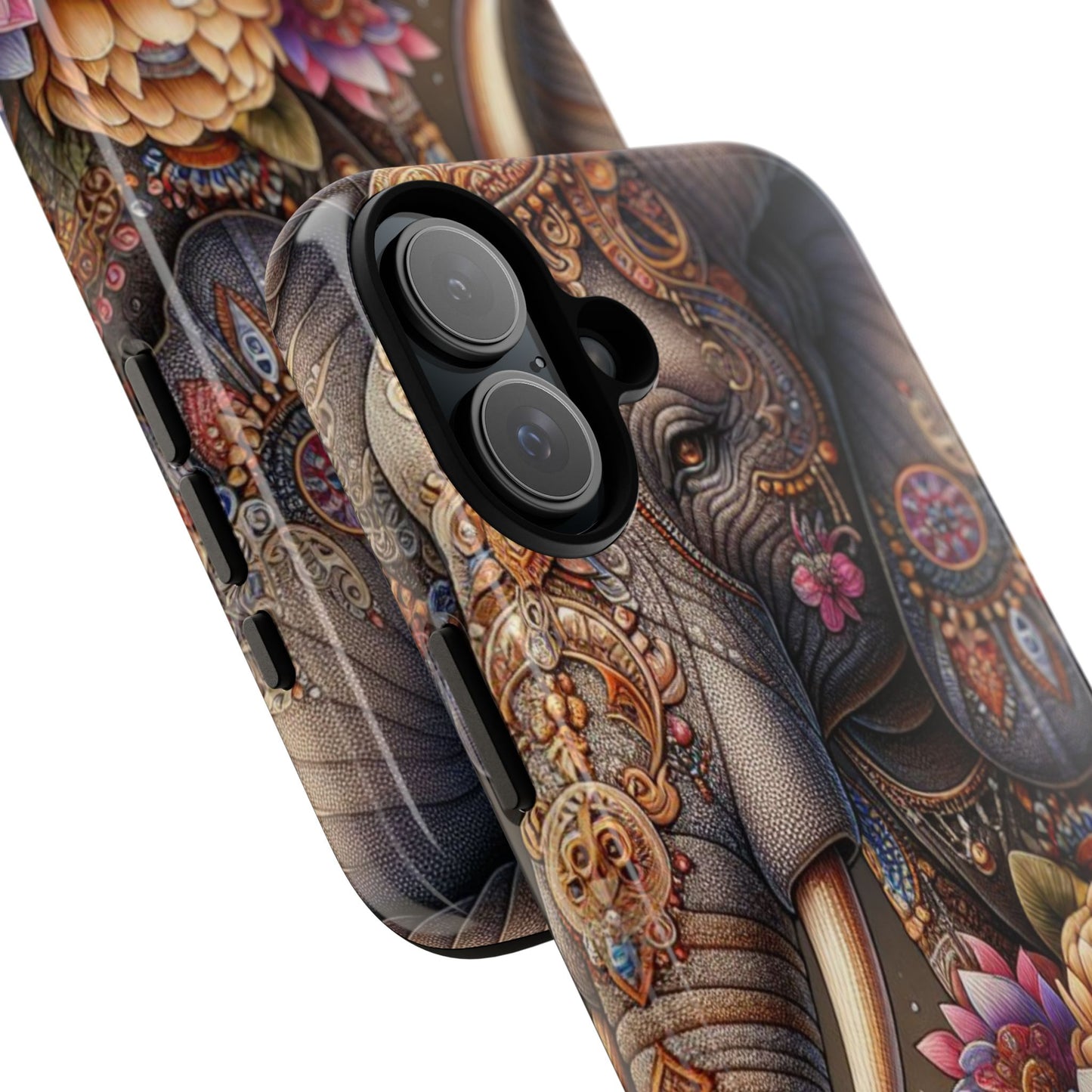 Royal Ornate Elephant Mobile Cover – Luxurious Bohemian Art