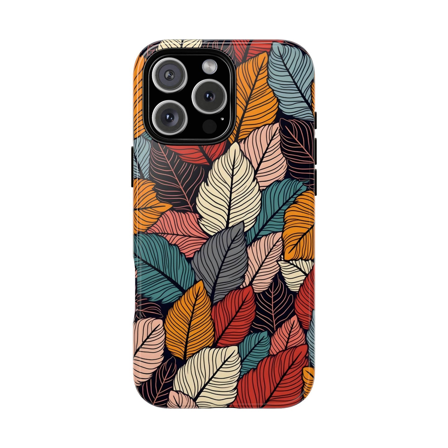 Colorful Abstract Leaves Pattern Design