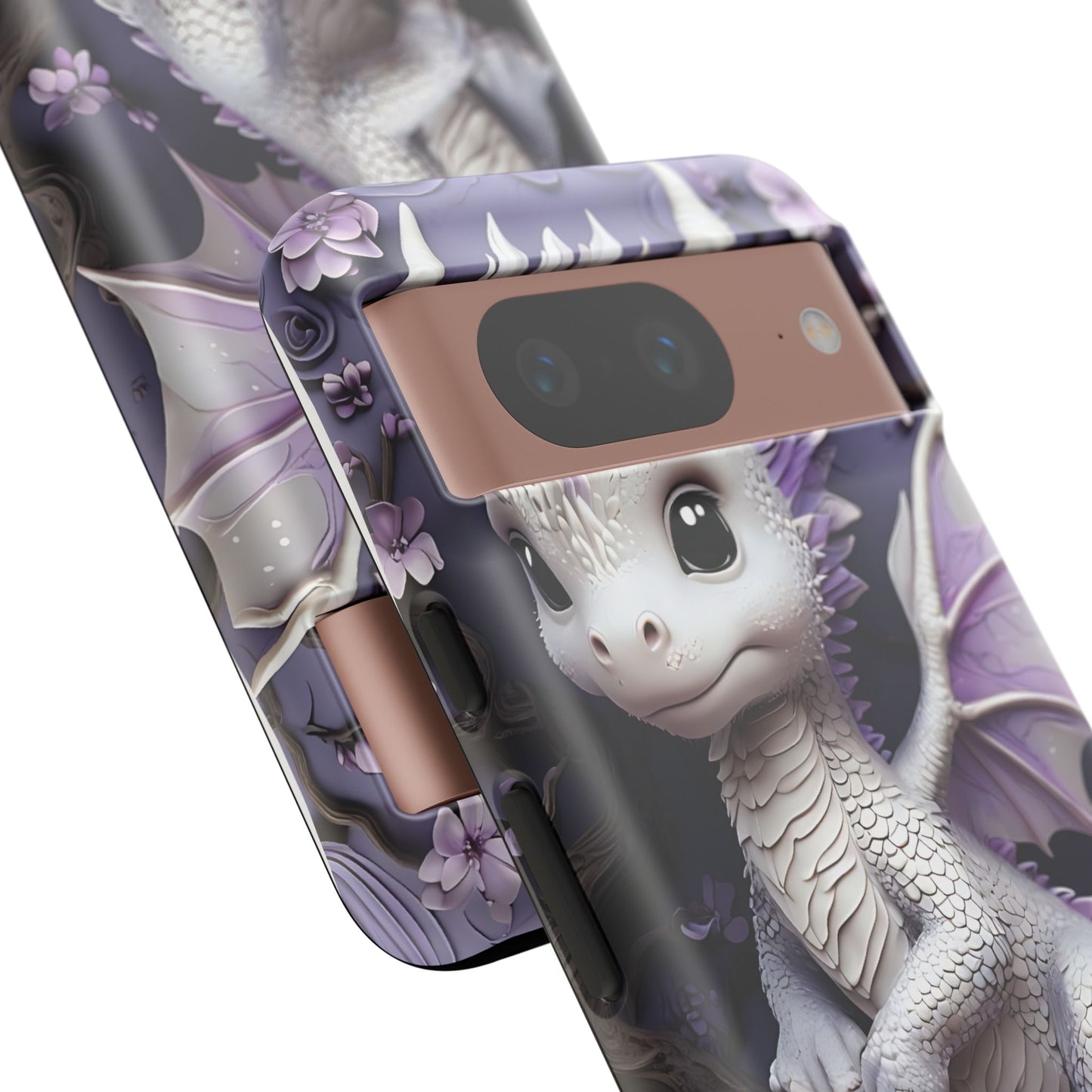 Charming Young Dragon on a Branch Phone Case Design