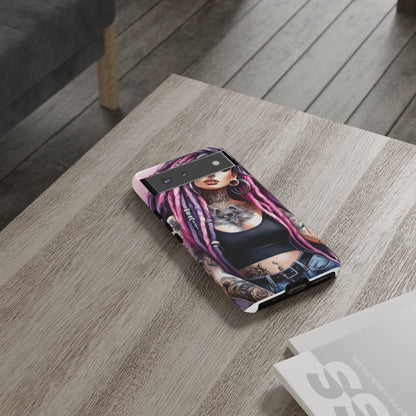 Tattooed Rebel – Gothic Cat Spirit Mobile Cover