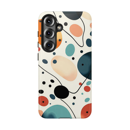 Retro Pop Pebbles – Abstract Vibe Phone Case for iPhone, Samsung & Pixel
