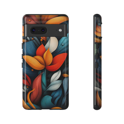 Velvet Bloom – Elegant Floral Art Phone Case for iPhone, Pixel & Samsung