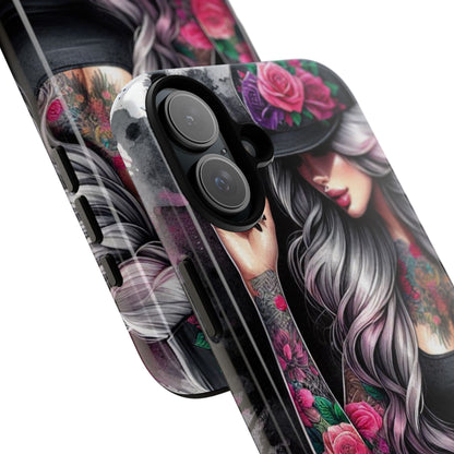 Ink & Roses – Edgy Floral Rebel Mobile Cover