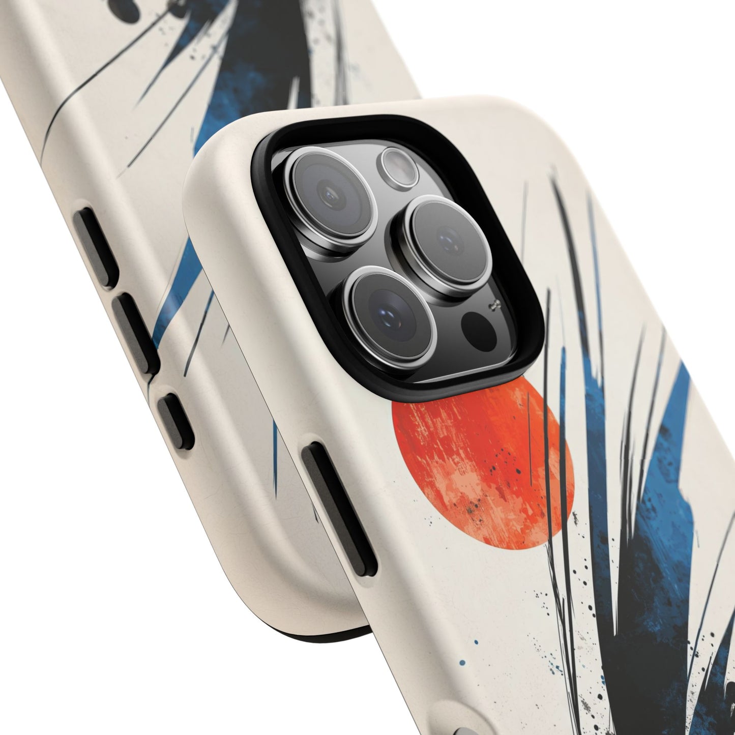 Zen Burst – Minimal Abstract Ink Stroke Phone Case for iPhone, Samsung & Pixel
