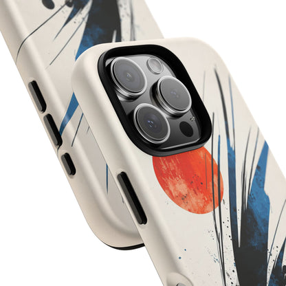 Zen Burst – Minimal Abstract Ink Stroke Phone Case for iPhone, Samsung & Pixel
