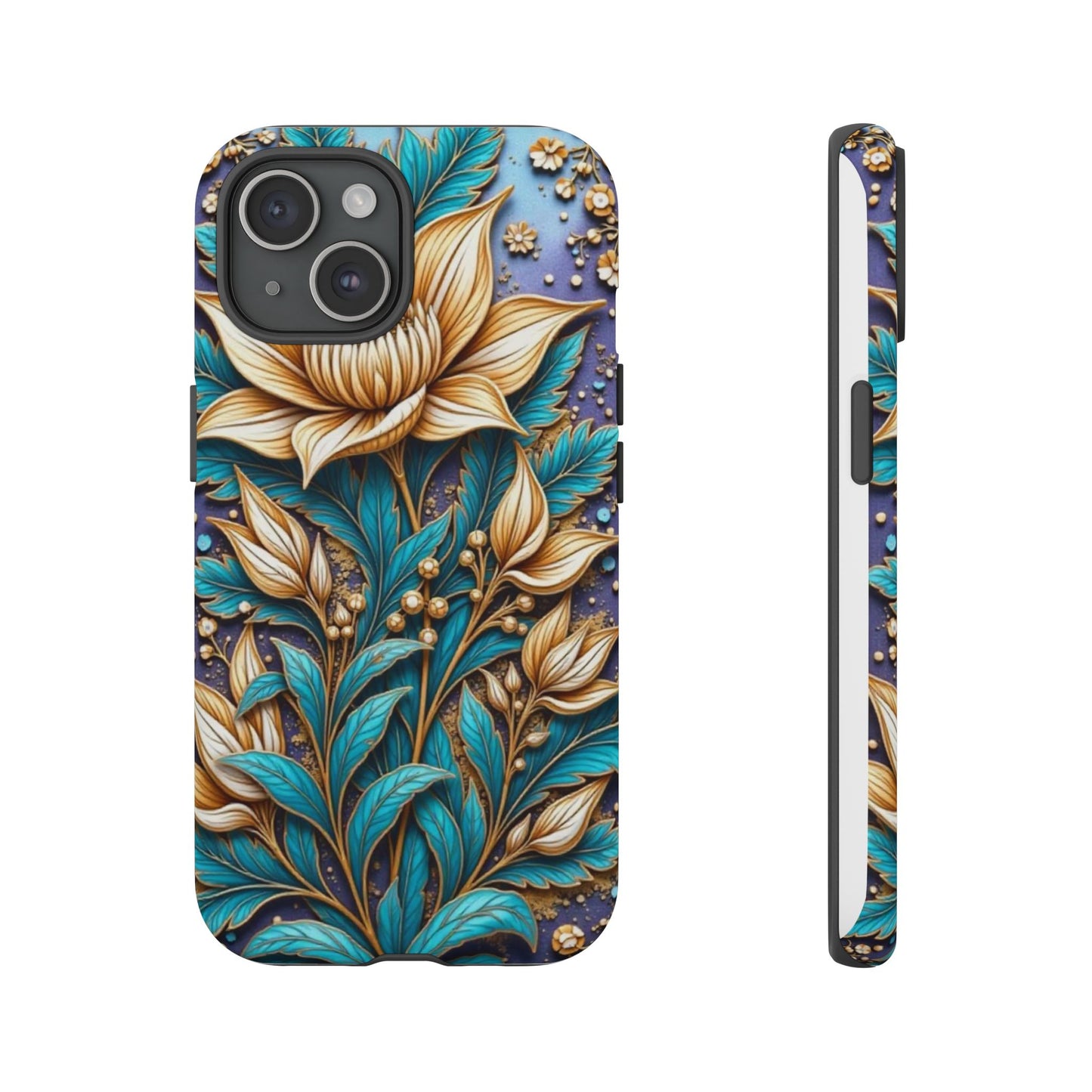 Golden Chrysanthemum: Floral Stained Glass Masterpiece