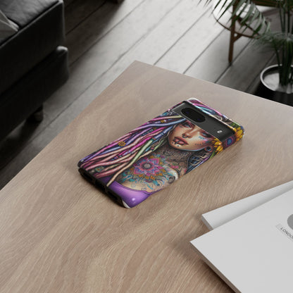 Boho Mandala Goddess – Ethereal Tattoo Art Mobile Cover