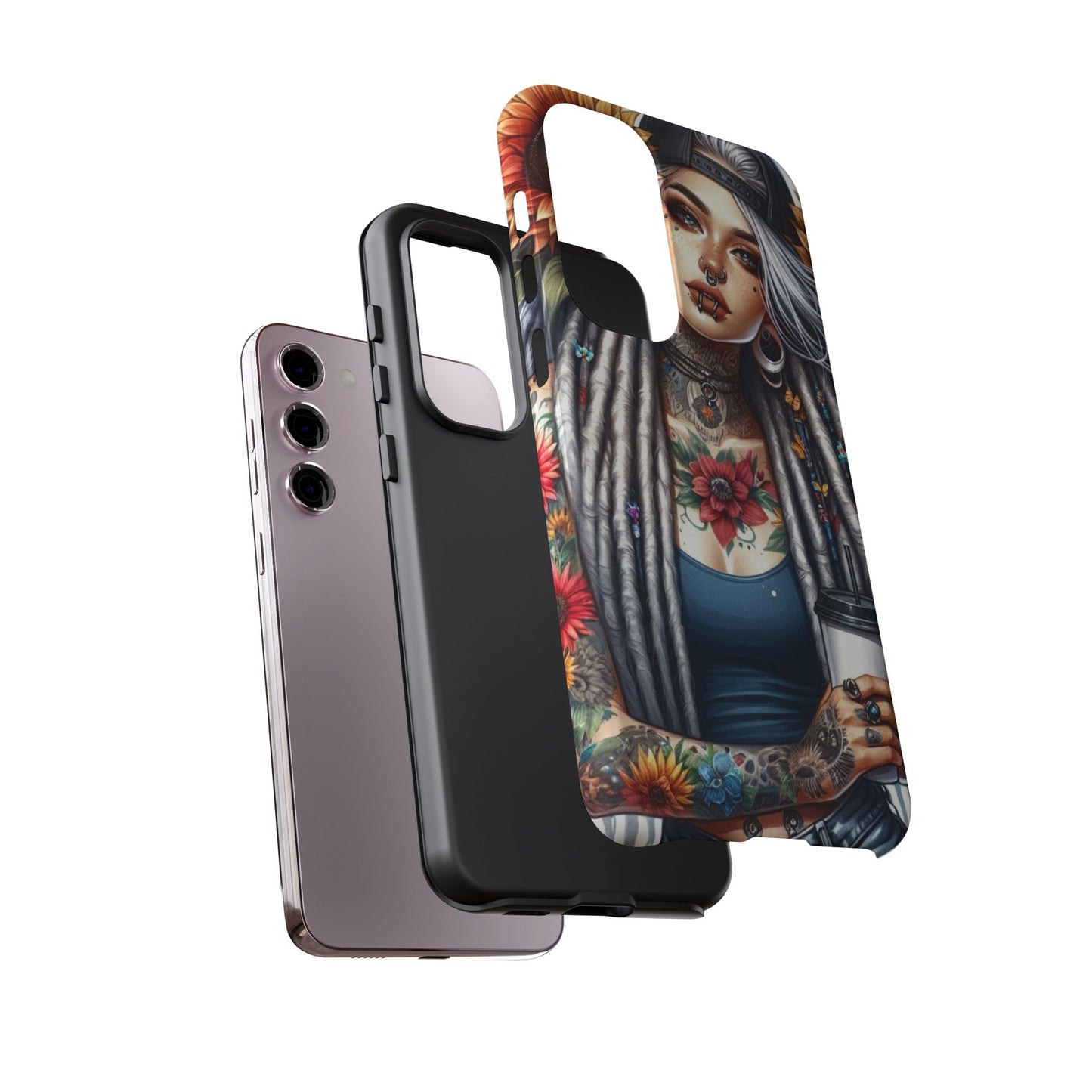Sunflower Queen – Boho Rebel Tattoo Mobile Cover
