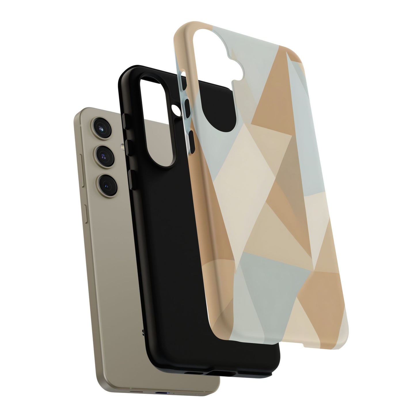 Neutral Geometrical Triangular Abstract Pattern