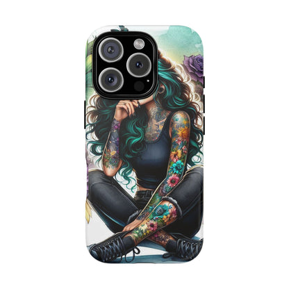 Urban Wildflower – Edgy Tattooed Beauty Mobile Cover