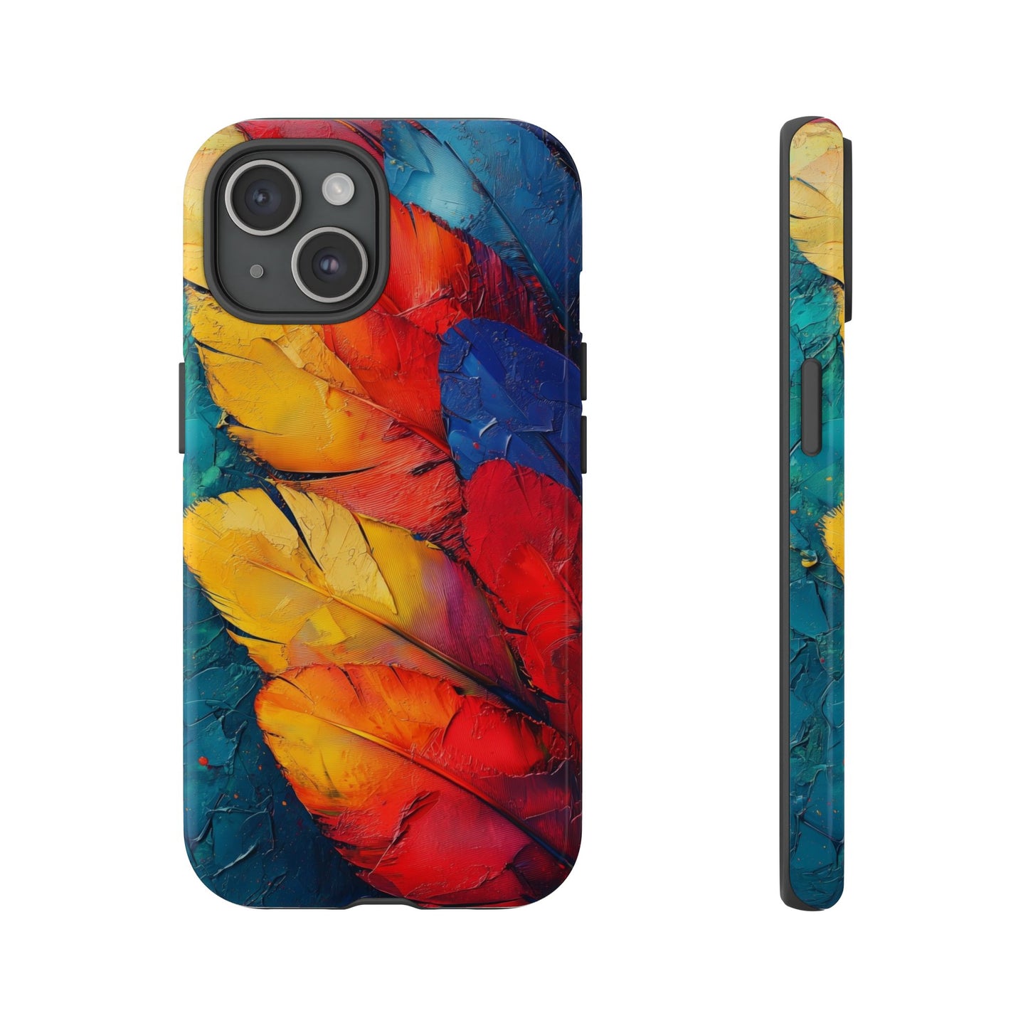 Tropical Macaw Feather Phone Case for iPhone, Samsung & Google Pixel
