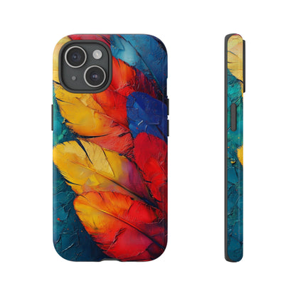 Tropical Macaw Feather Phone Case for iPhone, Samsung & Google Pixel
