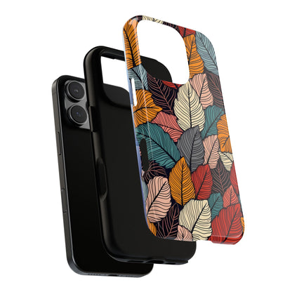 Colorful Abstract Leaves Pattern Design