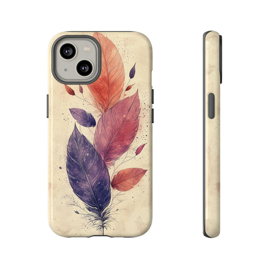 Boho Feather Bloom Phone Case for iPhone, Pixel & Samsung
