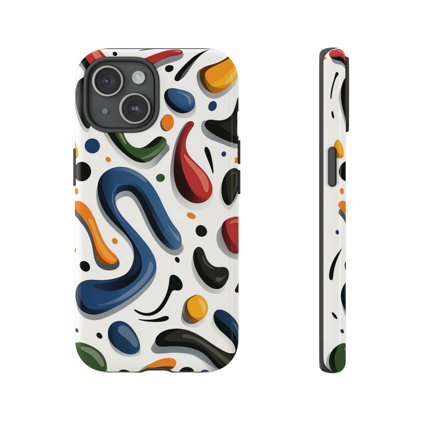Color Cascade – Glossy Abstract Blob Case for iPhone, Pixel & Samsung