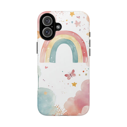 Rainbow Whimsy Watercolor Phone Case for iPhone, google Pixel & Samsung