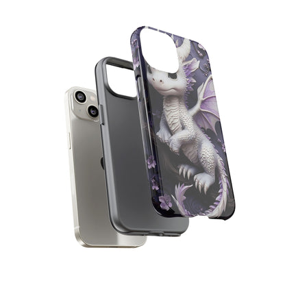 Charming Young Dragon on a Branch Phone Case Design