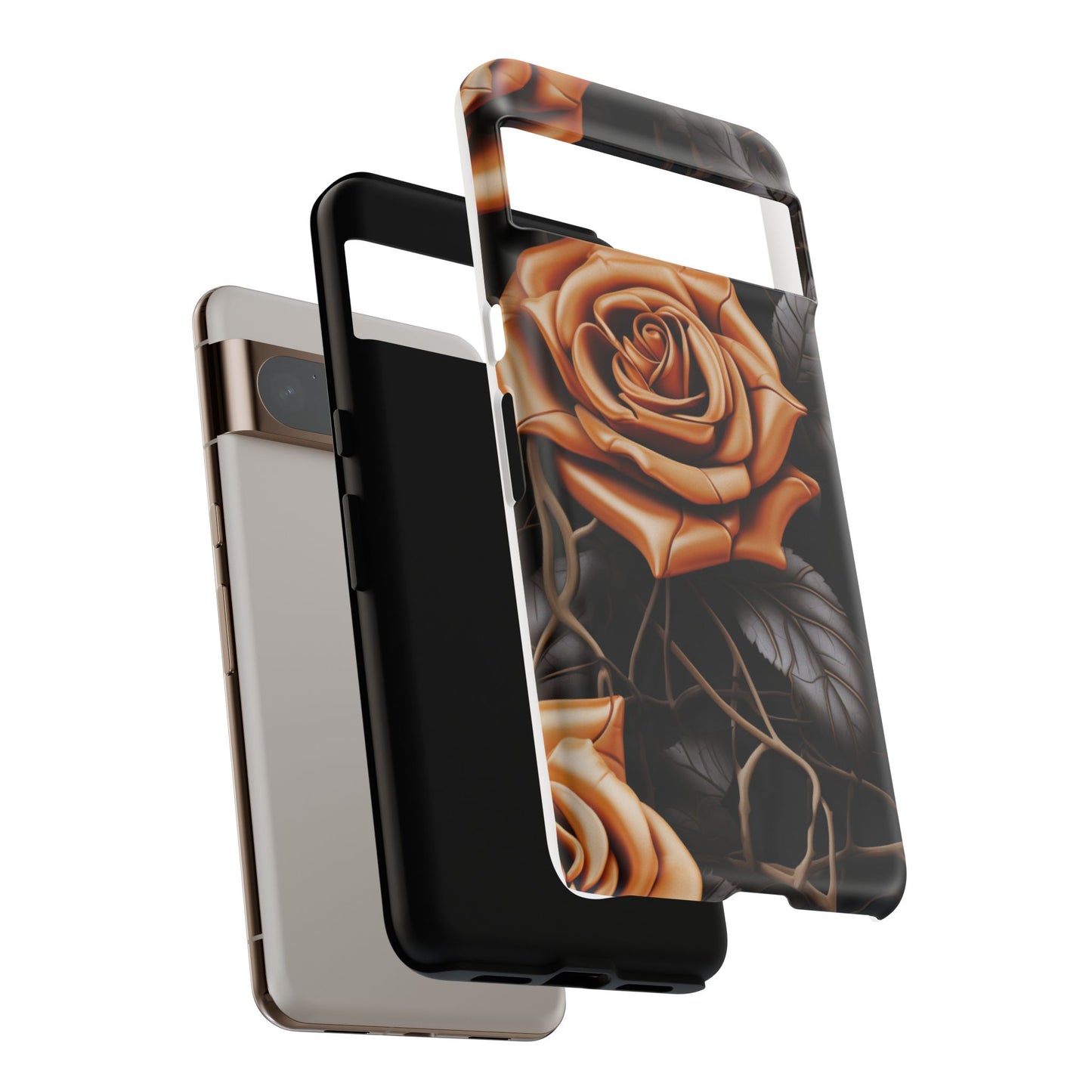 Midnight Gold Rose Mobile Case