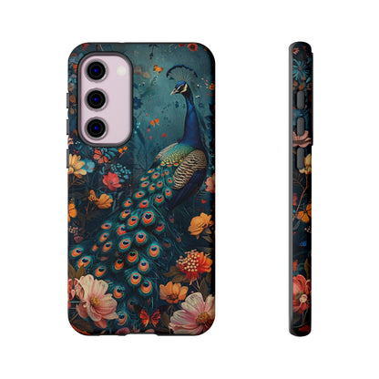 Floral Peacock Birds Phone Case – Cute & Protective Cover for iPhone, Samsung & Google Pixel