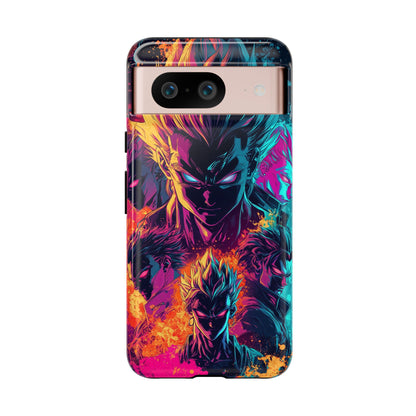 Multiverse Saiyan Rebellion | Comic-Style Anime Warriors Explosion Phone Case for iPhone, Samsung & Pixel
