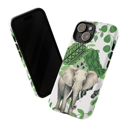 Tropical Elephant Mobile Cover – Nature-Inspired Boho Art