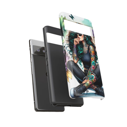 Urban Wildflower – Edgy Tattooed Beauty Mobile Cover