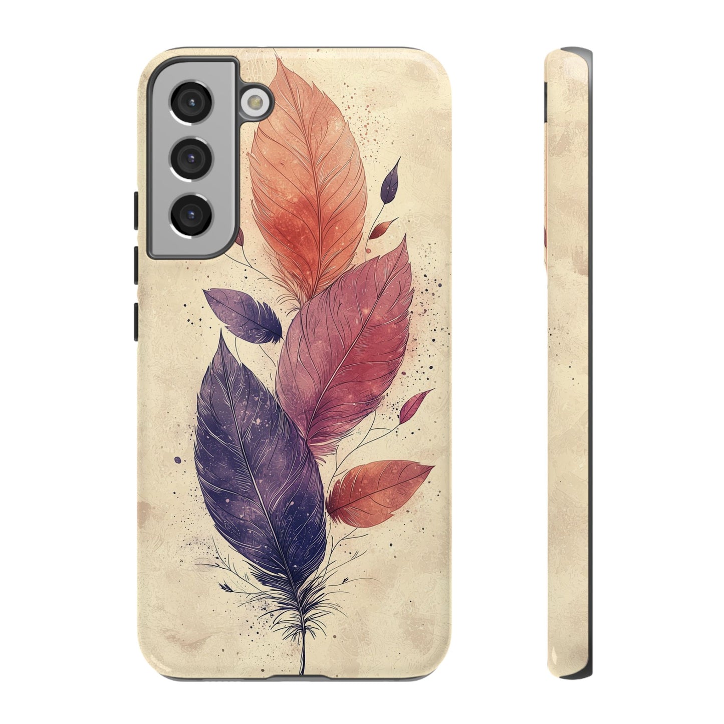 Boho Feather Bloom Phone Case for iPhone, Pixel & Samsung