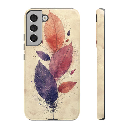 Boho Feather Bloom Phone Case for iPhone, Pixel & Samsung