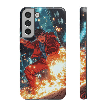 Urban Firestarter | Neon Blaze Hero Phone Case for iPhone, Samsung & Pixel