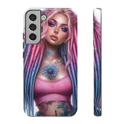 Boho Dream – Vibrant Dreadlocks & Floral Ink Mobile Cover