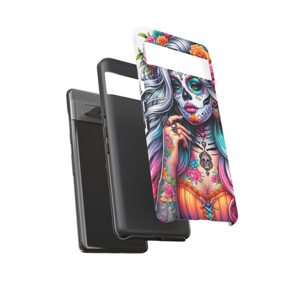Sugar Skull Goddess – Día de los Muertos Floral Queen Mobile Cover