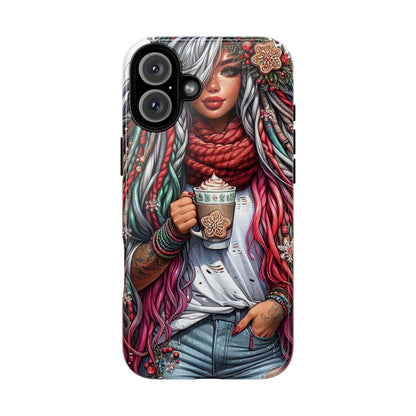 Boho Winter Queen – Cozy Dreads & Holiday Vibes Mobile Cover