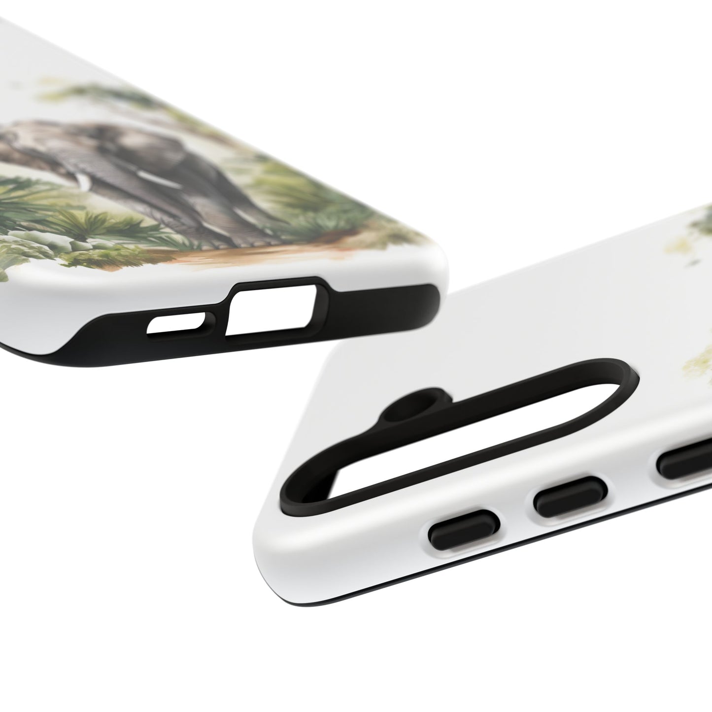 Serene Jungle Elephant Mobile Cover – Watercolor Wildlife Design
