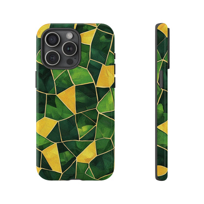 Intricate Turtle Shell Mosaic Phone Case for iPhone, Samsung & Google Pixel