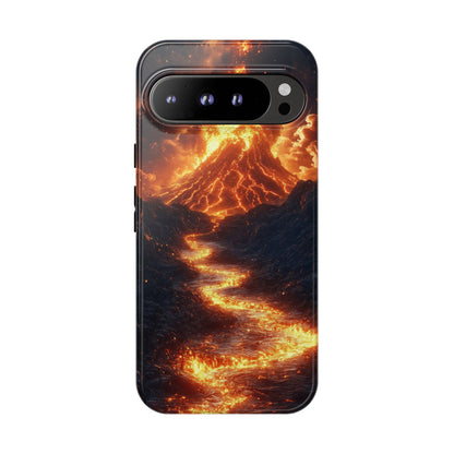 Erupting Volcano Lava Flow Phone Case for iPhone, Samsung & Pixel