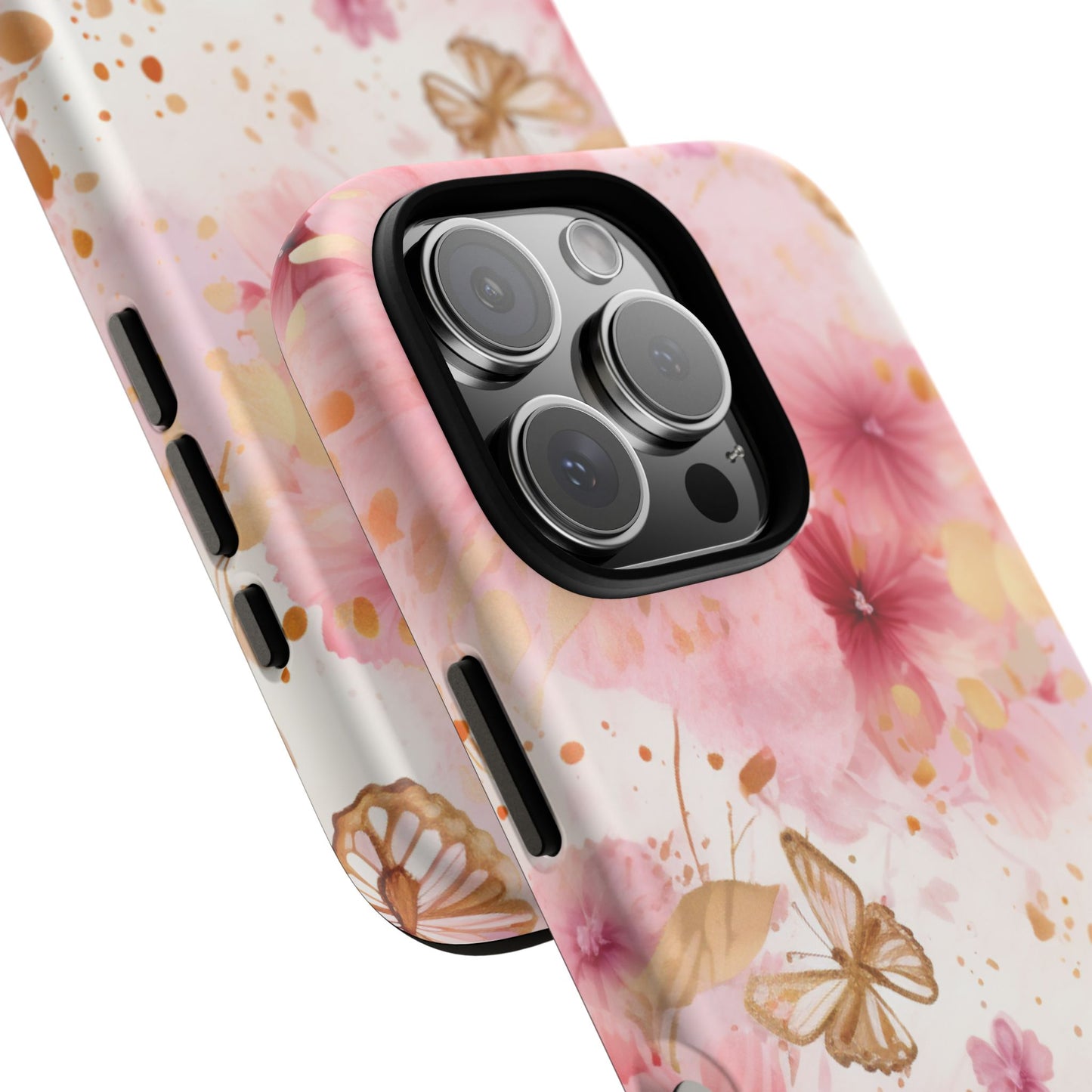 Blush Elegance Floral Mobile Case