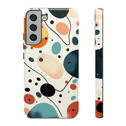 Retro Pop Pebbles – Abstract Vibe Phone Case for iPhone, Samsung & Pixel