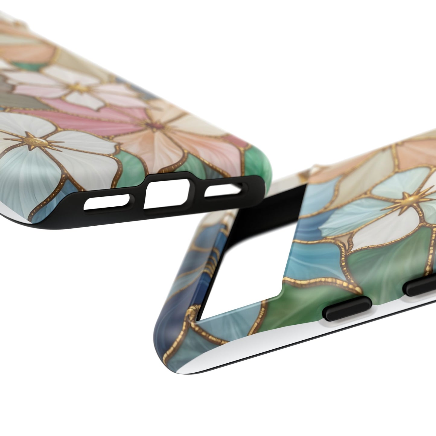 Floral Symphony: Stained Glass Elegance
