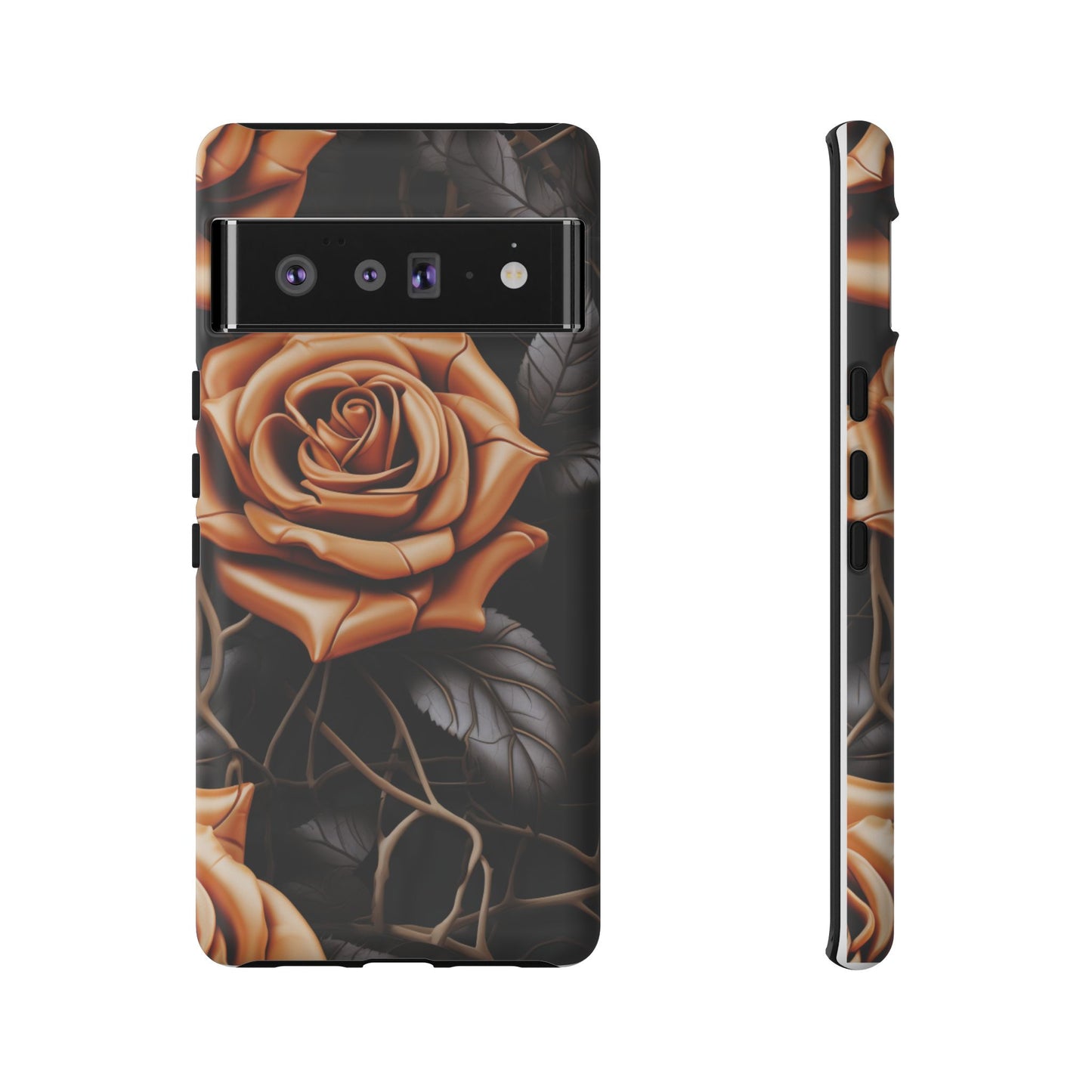 Midnight Gold Rose Mobile Case