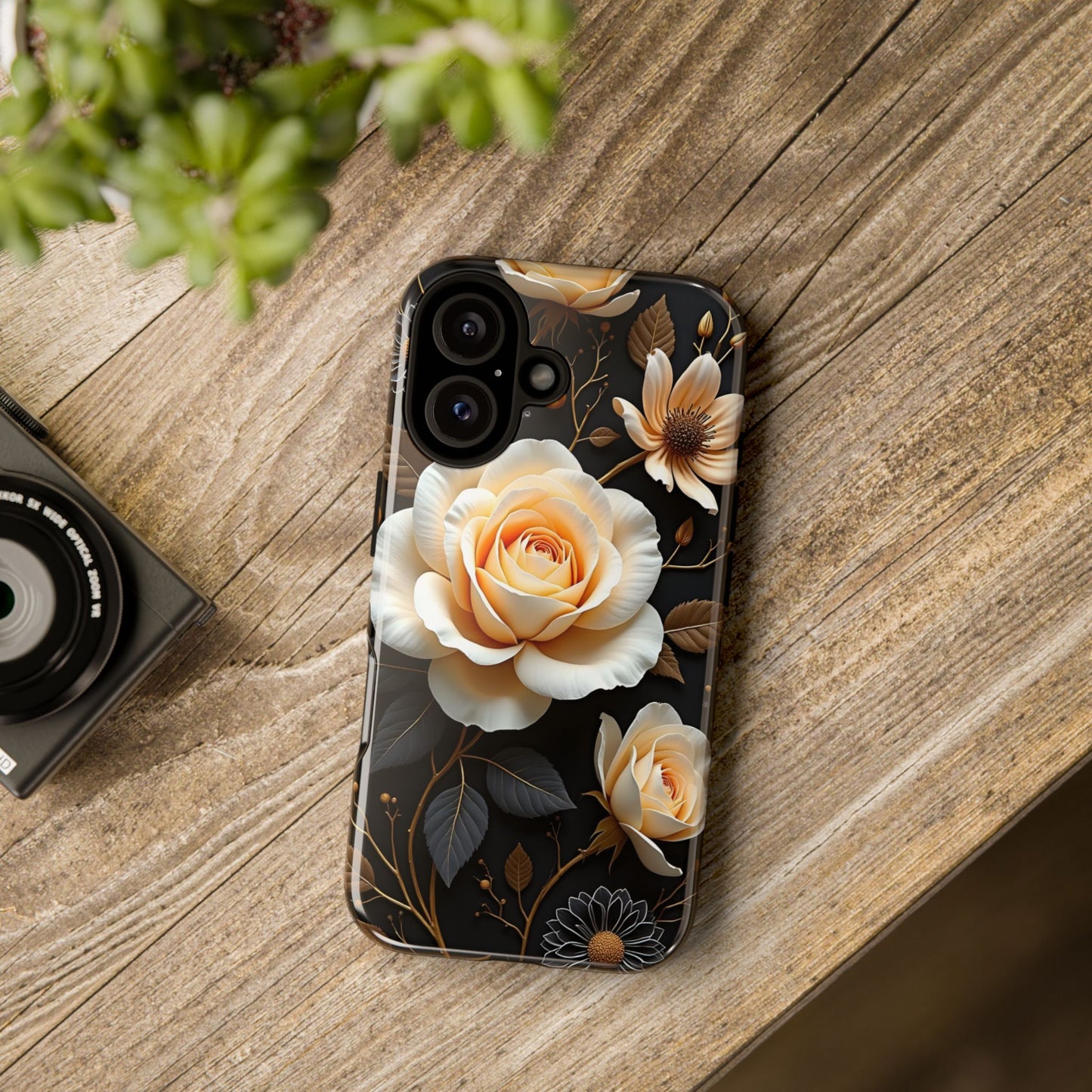 Elegant 3D Floral Design, Botanical Phone Case design for Iphone.