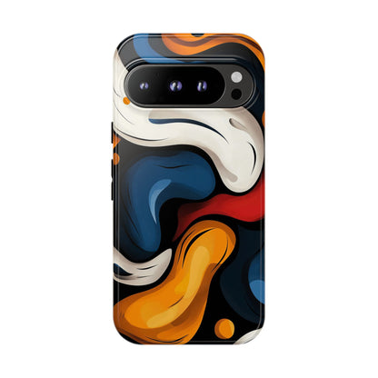 Liquid Pop Abstract Case – Bold Swirl Design for iPhone, Google Pixel & Samsung