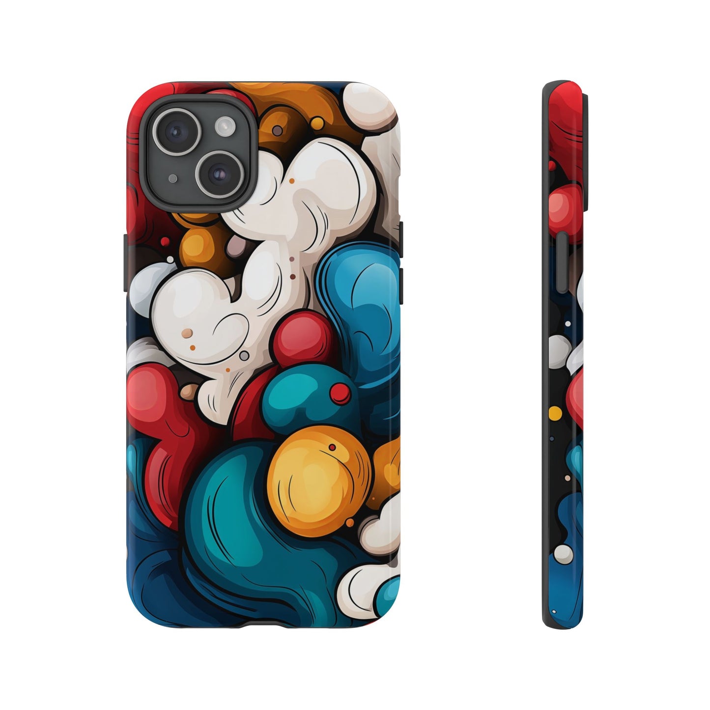 Color Burst – Bold Abstract Bubble Phone Case for iPhone, Samsung & Pixel
