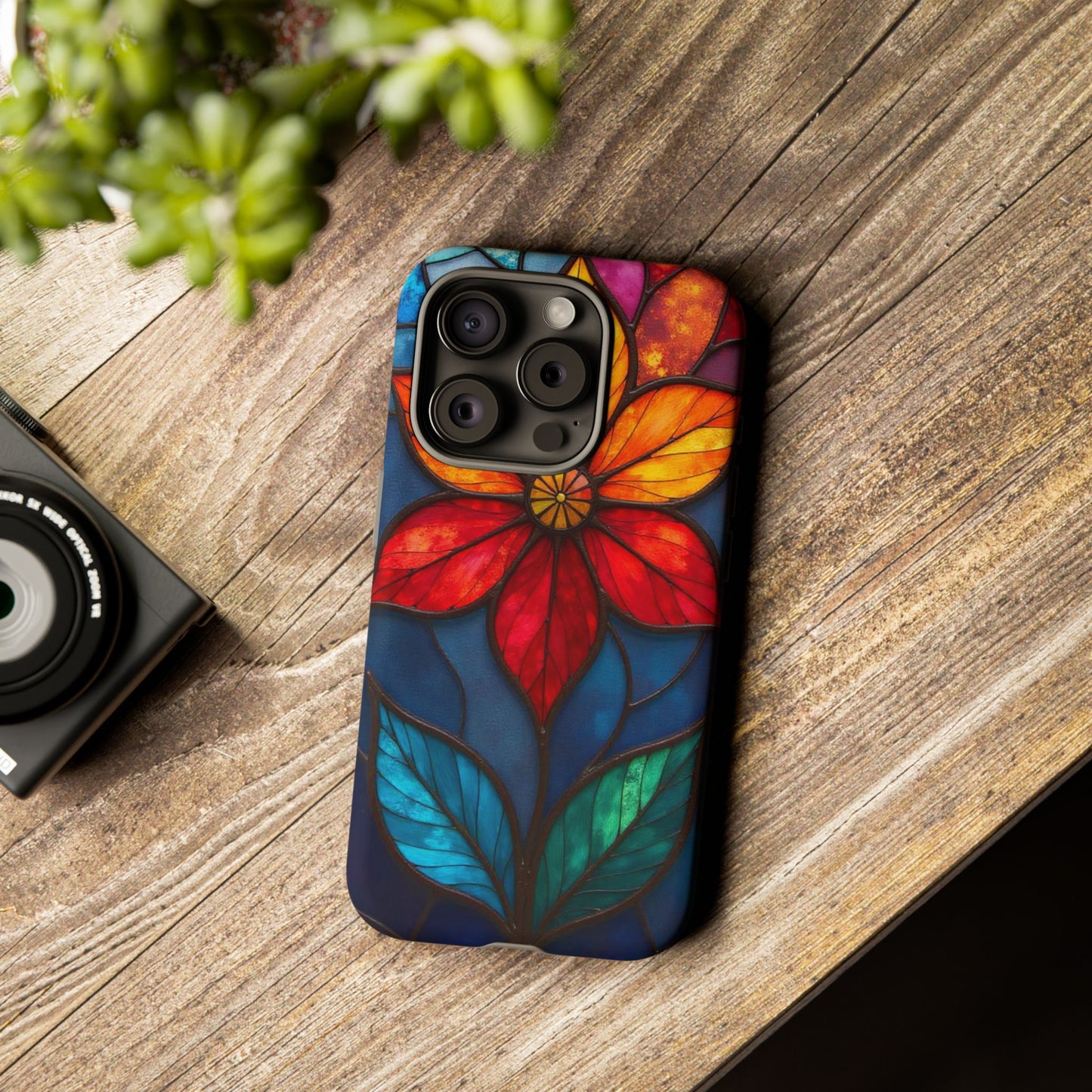 Radiant Blossom: Red and Orange Floral Elegance