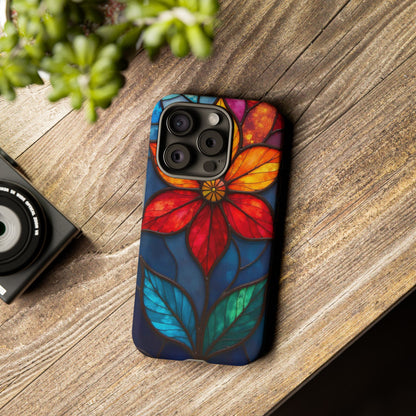 Radiant Blossom: Red and Orange Floral Elegance