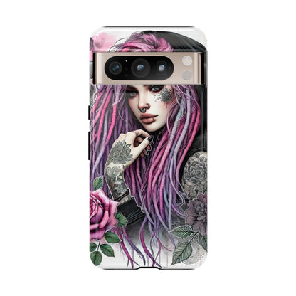 Gothic Rose Tattoo Art Mobile Case