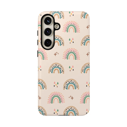 Retro Rainbow Phone Case – Vintage Aesthetic Cover for iPhone, Samsung & Google Pixel