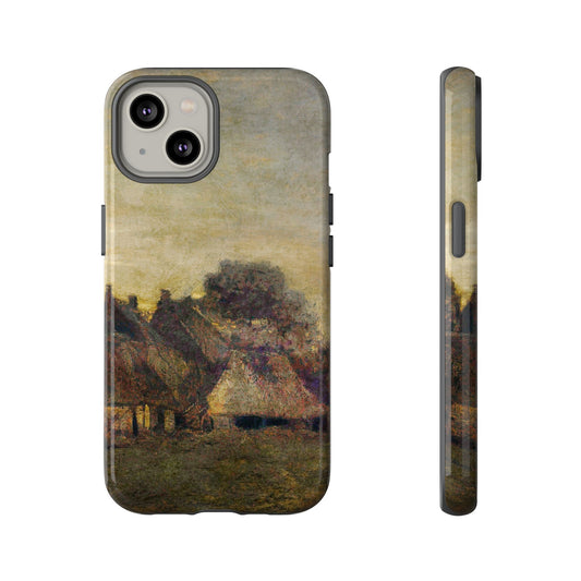 Van Gogh Village Painting Phone Case - iPhone, Samsung, Pixel - Artistic Starry Night Cover, Gift for Art Lovers